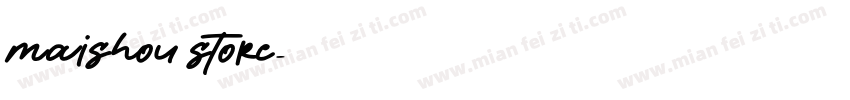 maishou store字体转换